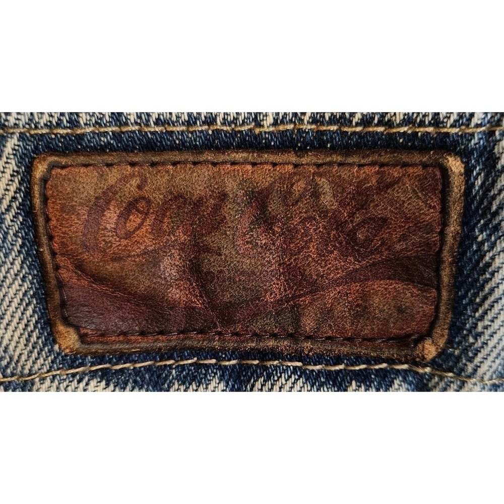 Vintage Coca-Cola Acid Wash Denim Trucker Jacket … - image 4